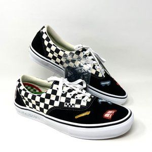 Vans Skate Era Black White Checkered Skate Shoes Men's Canvas Suede VN0A5FC989C